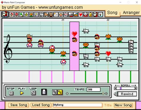 MarioPaint Composer (Windows) software credits, cast, crew of song
